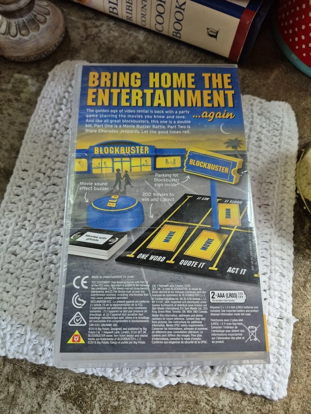 ❤️‍🔥 Vtg New Blockbuster Party Game Movie Trivia Board Game Night
